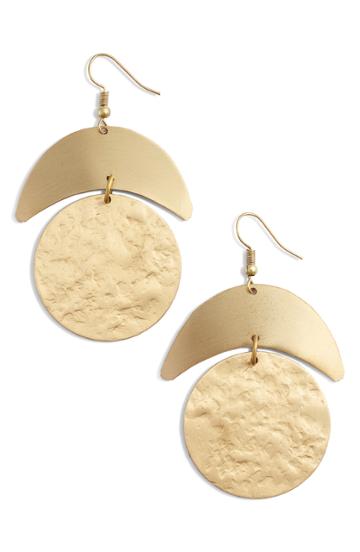 Women's Ten79la Moon Drop Earrings