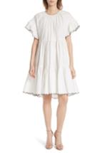 Women's Ulla Johnson Rosemarie Cotton Poplin Dress - White