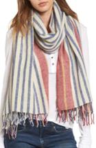 Women's Standard Form Lino Wool & Cashmere Scarf, Size - Ivory
