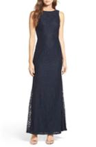 Women's Lulus Cowl Back Lace Mermaid Gown - Blue