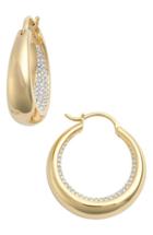 Women's Nadri Pave Hoop Earrings