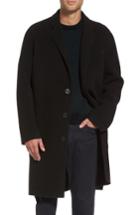 Men's Vince Wool & Cashmere Notch Lapel Coat - Black
