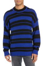 Men's French Connection Regular Fit Varsity Stripe Sweater - Blue