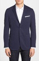 Men's Vince Camuto Slim Fit Stretch Knit Blazer, Size Mt - Blue
