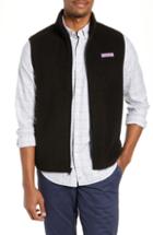Men's Vineyard Vines Harbor Regular Fit Fleece Vest - Black