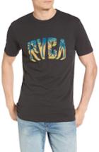 Men's Rvca Block Graphic T-shirt, Size - Black