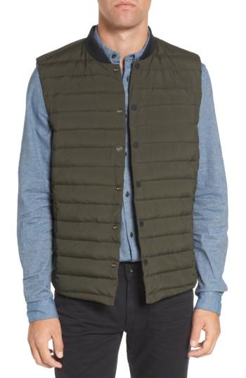 Men's Scotch & Soda Down Vest, Size - Green
