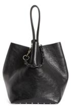 Alexander Wang Large Roxy Covered Chain Leather Bucket Bag - Black