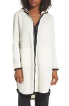 Women's Naked Fleece Longline Hoodie - Ivory