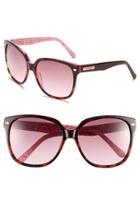 Women's Lilly Pulitzer 'courtney' 58mm Sunglasses - Pink Tortoise