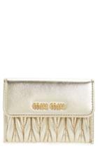 Women's Miu Miu Matelasse Leather Wristlet -