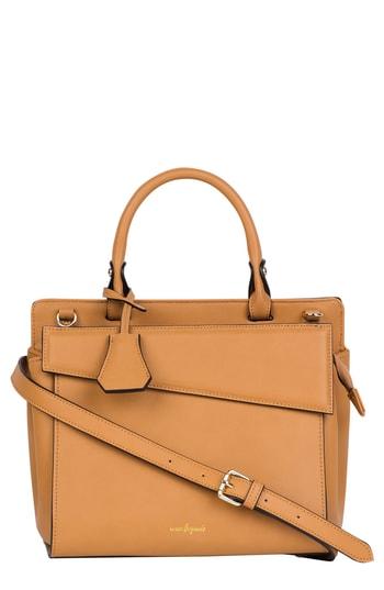 Urban Originals Art Escape Vegan Leather Satchel - Brown
