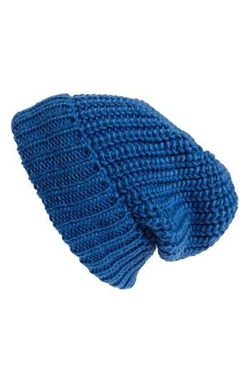 Tarnish Chunky Knit Beanie Blue Sapphire