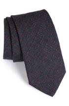 Men's Eton Dot Cotton, Silk & Wool Tie