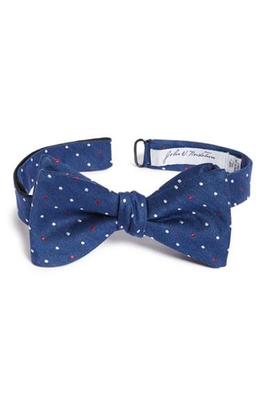 Men's John W. Nordstrom Dot Silk Bow Tie, Size - Red
