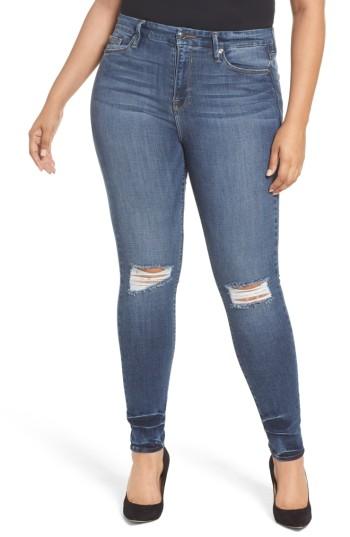 Women's Good American Good Legs High Waist Ankle Skinny Jeans - Blue