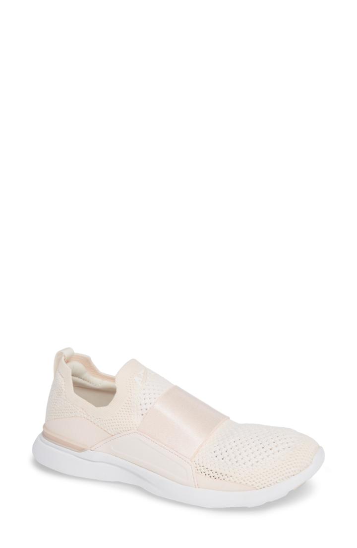 Women's Apl Techloom Bliss Knit Running Shoe .5 B - Beige