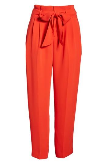 Women's Boden Paperbag Waist Crop Trousers