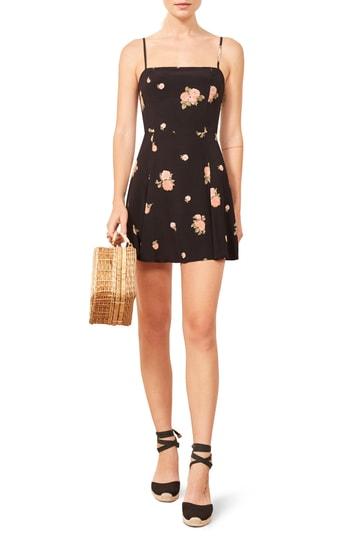 Women's Reformation Kendall Floral Dress - Black