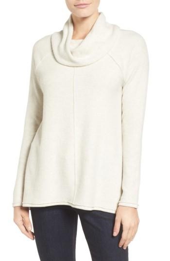 Women's Caslon Knit Cowl Neck Tunic, Size - Beige