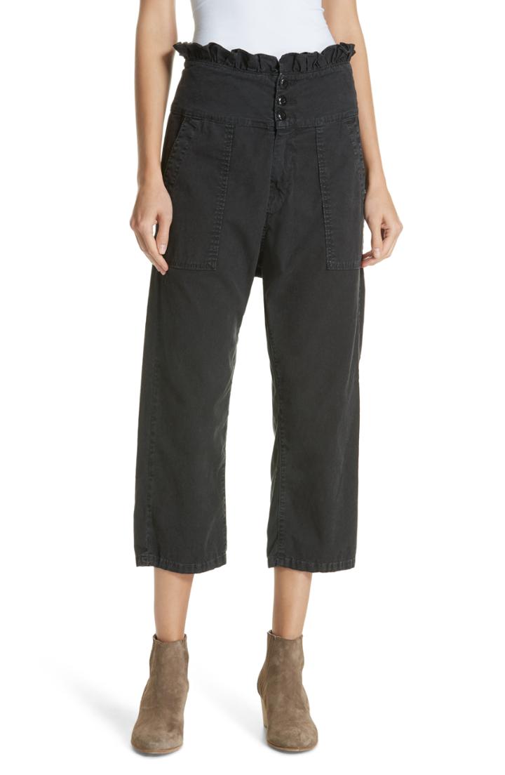 Women's The Great. Ruffle Armies High Rise Pants