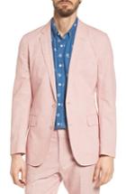 Men's J.crew Ludlow Houndstooth Cotton & Linen Sport Coat