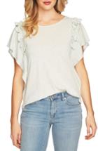 Women's Cece Ruffle Sleeve Top - Green