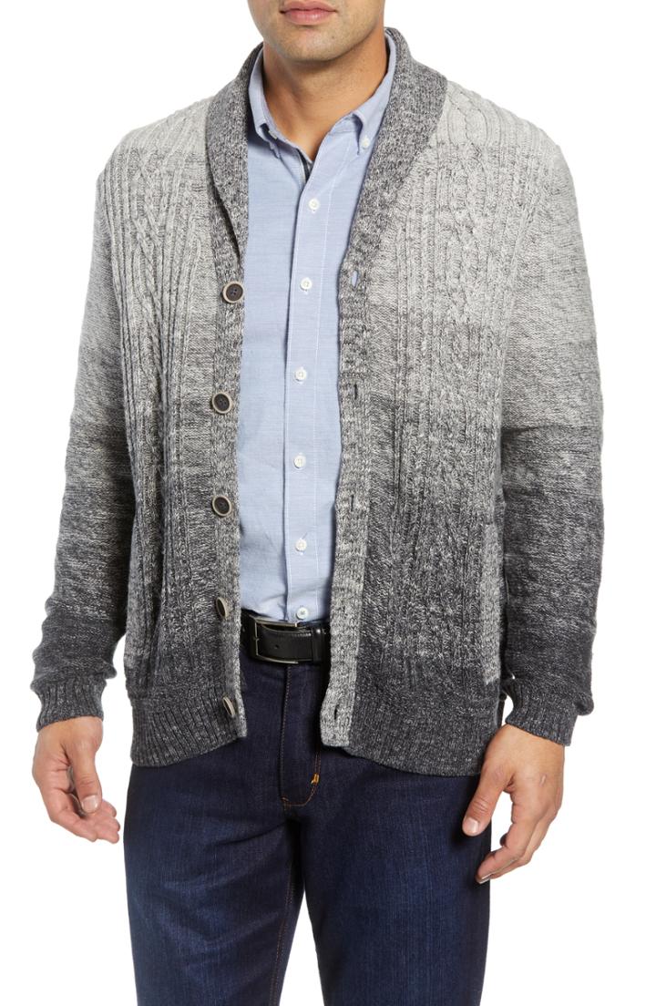Men's Tommy Bahama Cerro Alto Cardigan, Size - Grey