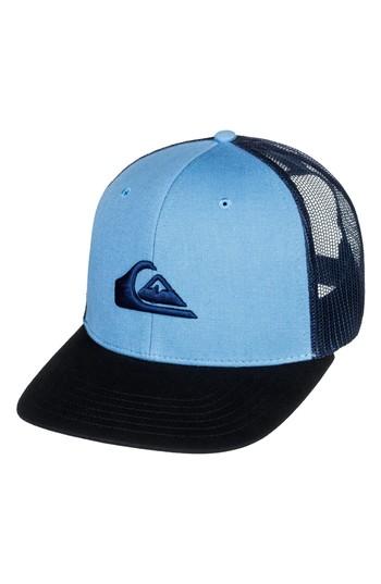 Men's Quiksilver Grounder Trucker Hat - Blue