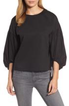 Women's Halogen Balloon Sleeve Top, Size - Black