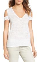 Women's Pam & Gela Cold Shoulder Tee, Size - White
