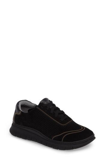 Women's Vionic Fresh Riley Perforated Sneaker M - Black