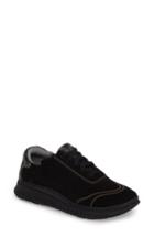Women's Vionic Fresh Riley Perforated Sneaker M - Black