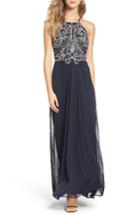 Women's Blondie Nites Beaded Gown - Blue