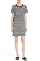 Women's Grey Jason Wu Stripe Jersey T-shirt Dress