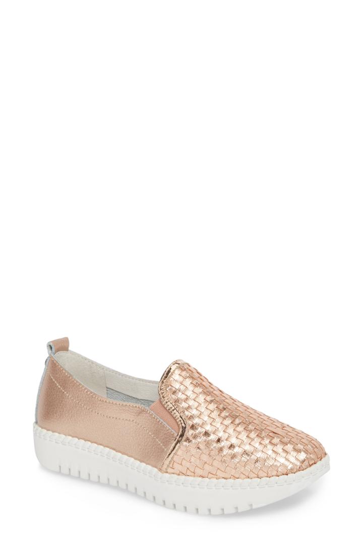 Women's Bernie Mev. Stretch Woven Platform Sneaker Us / 40eu - Metallic