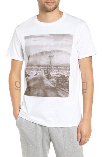 Men's The Rail Deserted Road Photo T-shirt - White