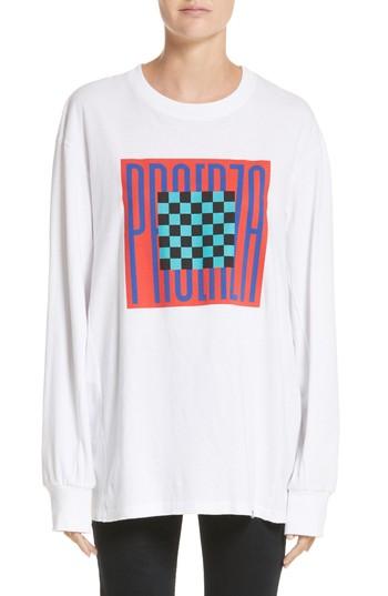 Women's Proenza Schouler Pswl Graphic Jersey Tee - Red