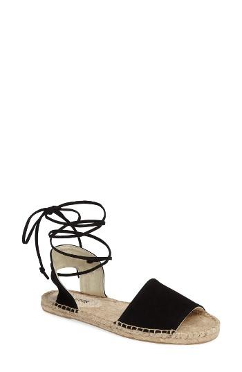 Women's Soludos Lace-up Sandal M - Black