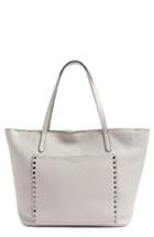 Rebecca Minkoff Unlined Front Pocket Leather Tote - Grey