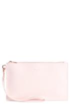 Ted Baker London Top Zip Faux Leather Pouch - Pink