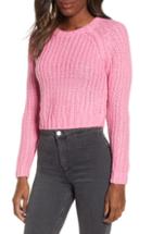 Women's Noisy May Morena Crop Sweater - Pink
