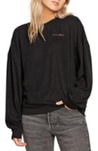 Women's Volcom Fleece Pleaze Sweatshirt - Black