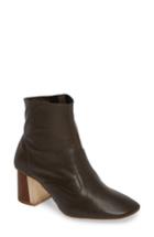 Women's Jeffrey Campbell Kovacs Flared Heel Bootie .5 M - Brown