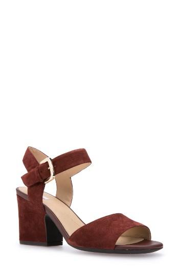 Women's Geox Marilyse Ankle Strap Sandal Us / 35eu - Brown