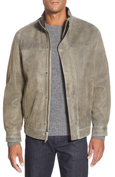 Men's Missani Le Collezioni Washed Leather Jacket