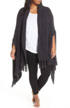 Women's Barefoot Dreams Cozychic Luxe Laguna Wrap, Size - Grey