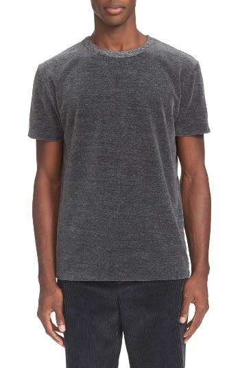 Men's Our Legacy Grey Melange Velour T-shirt