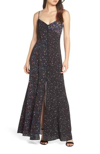 Women's French Connection Aubine Fluid Slip Dress - Black