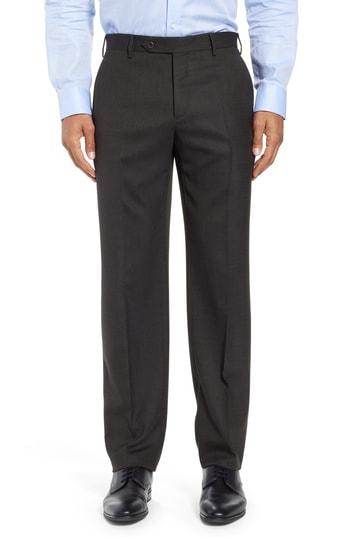 Men's Zanella Parker Solid Stretch Trousers - Green